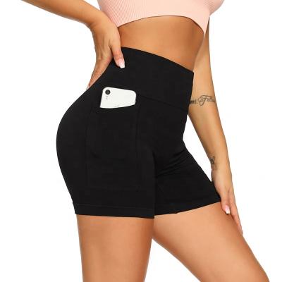 China Newly Desigh High Quality Breathable Fitness Clothing Fabletics Women Fitness Legging Shorts High-waisted With Pockets for sale