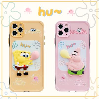 China 2021 Wholesale Cute Anti-drop 3D Cartoon Couples Silicone IMD Soft Cell Phone Case For iPhone 12 11 Pro X XS Max Cell Phone Back Cover for sale