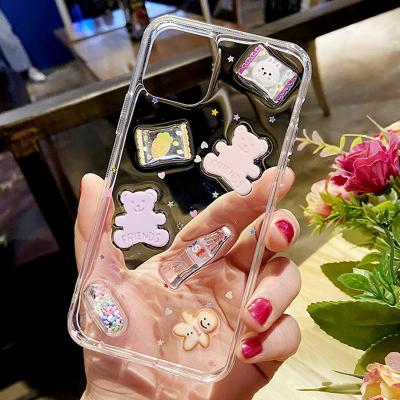 China Shockproof Cute Candy Bear Fashion Silicone Soft Phone Case For iPhone 12 11 pro Max Mini X XS 7 8 plus cell phone back cover for sale