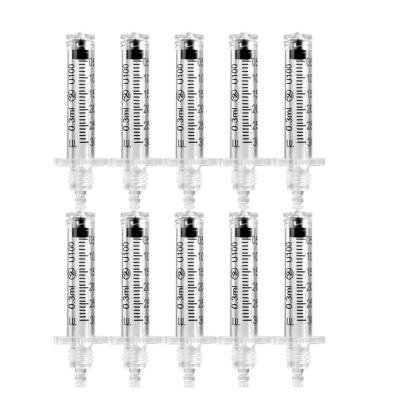 China 0.3ml 0.5ml Permanent Ampoule Head for Pen Meso Gun Beauty Tool Hyaluronic and Shock Pads for sale