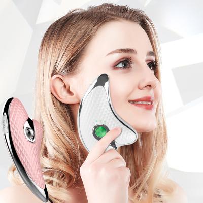 China Electric Gua Sha Board Microcurrent Wrinkle Remover Microcurrent Massager LED Photon Skin Rejuvenation Wrinkle Lifting Vibrating Facial Slimmin Face for sale