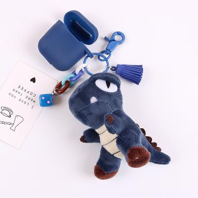 China Cute Little Beast Little Beast Tyrannosaurus Dinosaur Plush Toy School Rubber Bag Car Pendant Key Chain for sale