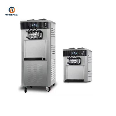 China Factory Commercial 3 Flavors Soft Serve Ice Cream Maker Snack Ice Cream Machine Frozen Dissert With Milk Preparation for sale