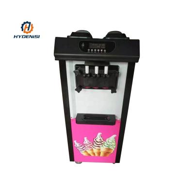 China Snack Factory Three Flavors Soft Serve Ice Cream Machine For Sale Milk Fruit Yogurt Mix One Ice Cream Cone Ice Cream Makers for sale