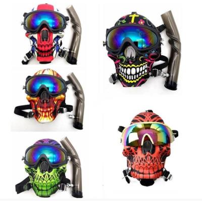 China Colorful Mask Hookah Smoking Water Shisha Silicone Halloween Hookah for sale