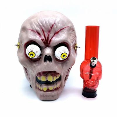 China New Arrrivel Colorful Mask Hookah Smoking Pipe Water Shisha Silicone Halloween Party Hookah for sale