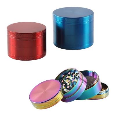 China Zink Ally Customization Logo Smoking Chopper Tobacco Grinder Dia 40/50/55/63MM 4 Layers Ally Cigarette Grinder for sale