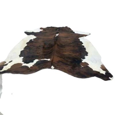 China Tricolor Cowhide Blanket Cowhide Leather Small Rug Cushioned Natural Hair Big On Big Cowhide for sale