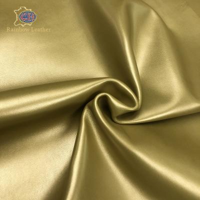 China Hairsheep Sustainable Nappa Gold Leather Light Pigmented Full Grain Sheepskin Sheepskin Leather for sale