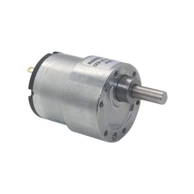 China Factory direct sales 6v2.5rpm low rpm dc speed motor high torque drip proof for solar motor 520 pm dc tracking motor with 37mm gearbox reduc for sale