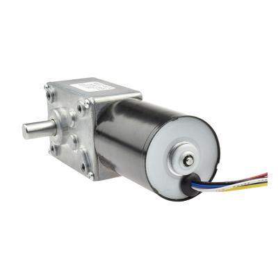 China 12V 24V DC Worm Reducer Motor 5840-3650 Totally Enclosed Mini Electric Brushless Reversible Self-lock Motor Worm Reducer Motor 5840-3650 GEAR AUTO for sale