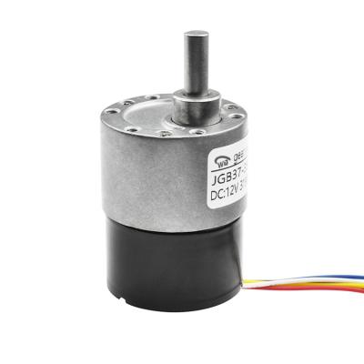 China DC Gear Motor JGB37-3525 12V 24V DC Gear Motor Bicycle CAR Brushless Electric Permanent Magnet Boat Totally Enclosed FAN ROHS Drip Proof for sale