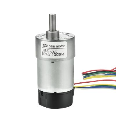 China JGB37-3530 totally enclosed 12v 24 volt dc motor shell 60 kg.cm 1000rpm dcmotor protector with encoder for sale