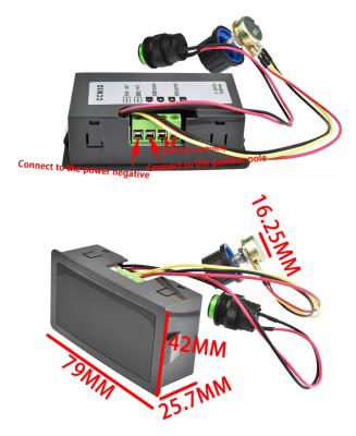 China CCM5D Digital Led Display PWM 12v 24v 24 12 Volt DC Reductor CCM5D Motor Speed ​​Controller for sale