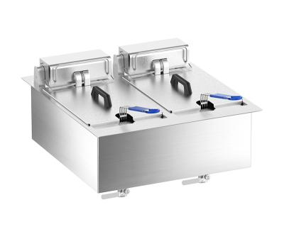 China Built-in Electric Double-tank Deep Fryer for sale