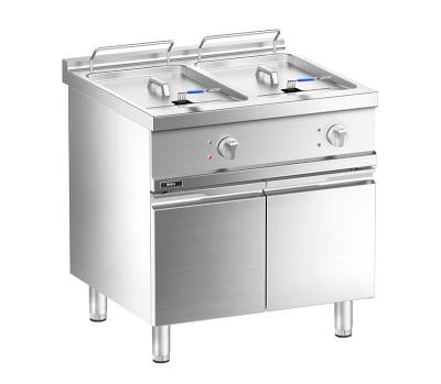 China Floor Western Electric 2-Tank Deep Fryer with Cabinet for sale