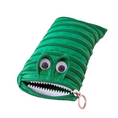 China Schools & Cute Office Stationery Creative Zipper Pencil Case Coin Purse Large Capacity Glasses Bag for sale