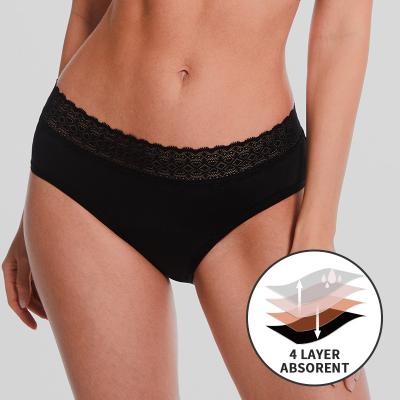 China OEM Antibacterial Plus Comfort Menstrual Physiology Heavy Waist Flow Underpants Cycle Period Leakproof Panties for sale