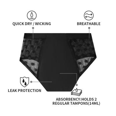 China Wholesale Hot Sale Antibacterial 4 Layers Leak Proof Underwear Menstrual Panties Menstrual Period Panties For Women for sale