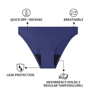 China Hot Selling Antibacterial 4 Layers Leak Proof Women Underwear Cotton Menstrual Period Panties Oeko Tex Period Panties for sale