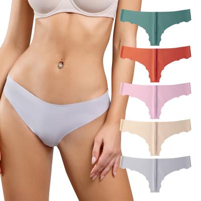 China Antibacterial Wholesale Antibacterial Stretch Underwear Bragas Women Panties OEM Invisible Seamless Women's Underwear For Girl for sale