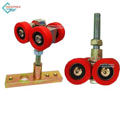 China Wall Partition Track Wheel Roller Bearing Zero Movable Carriers Wheels For Sliding Doors for sale