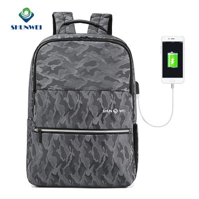 China Waterproof Ready To Ship Waterproof Zipper Anti Theft Pouch Night Glitter Reflective 15.6 USB Laptop Backpack Anti Theft for sale