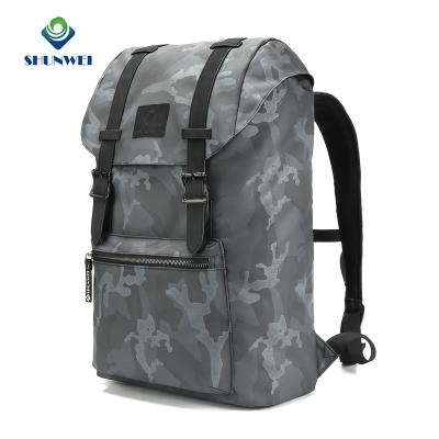 China Waterproof ready to ship factory direct camouflage pattern waterproof buckles and magnetic snap closure backpack with flap for sale