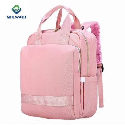 China Mummy Waterproof Outdoor Bag Water Resistant Baby Diaper Bag Multifunctional Changing Maternity Backpack for sale