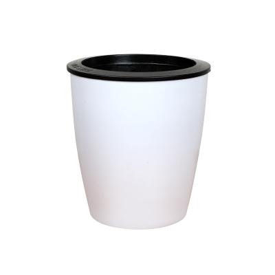 China Modern round flowerpot that absorbs water automatically and can store water for sale