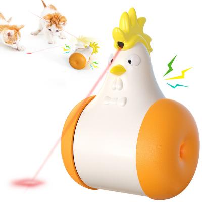 China Viable Windmill Toy Teeth Cleaning Interactive Pet Cat Catnip Automatic Electronic Kitten Toys with Chicken for sale