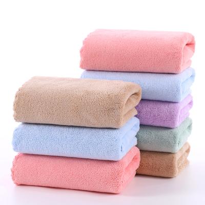 China Hot-selling amazon microfiber towel edgeless microfiber towel soft absorbent quick-drying soft absorbent without fiber for sale