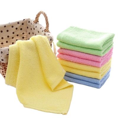 China Factory Wholesale 100% Bamboo Fiber Baby Towel Sustainable Soft Absorbent Saliva Towel Eco-Friendly Kitchen Towel for sale