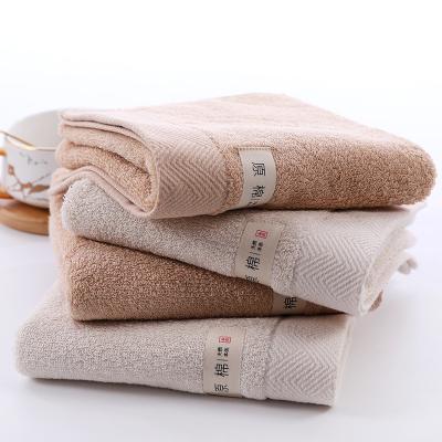 China Amazon towel custom hot sale soft and durable organic cotton towel factory wholesale high quality cotton viable color cotton towel for sale