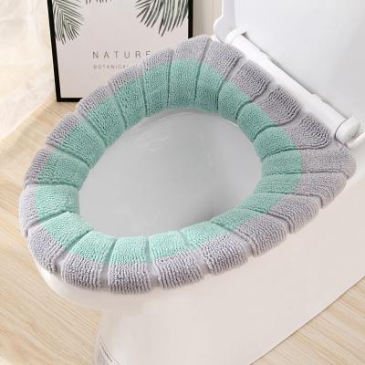 China Factory Direct Viable Cheap Toilet Seat Two Color Cushion Bathroom Cushion Toilet Seat Mats Portable Thick Washable for sale