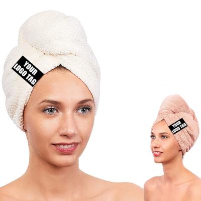 China Wholesale New Hot Viable Microfiber Hair Dryer Hat Towel Quick Dry Water Absorbing Soft Coral Velvet Drying Hair Towel for sale