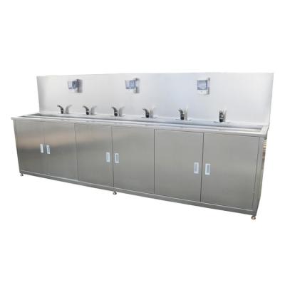 China Food Grade Stainless Steel Equipment Sink Table Kitchen Stainless Steel Triple Sink Table Buffet Equipment for sale