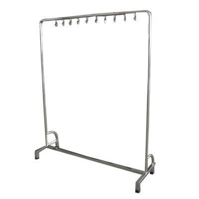 China Modern Wholesale Stainless Steel Garment Display Rack /Clothes Display Stand Shoes Rack for sale