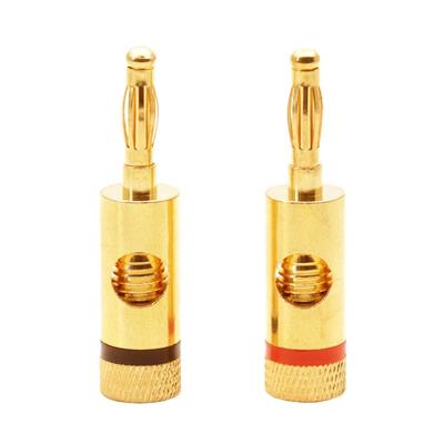 China audio & Visual High Quality Banana Lantern Plug Connectors Gold Plated Terminals For High Fidelity Audio Connecting for sale