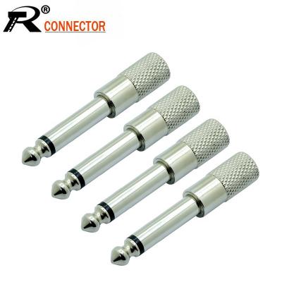 China audio & 3PCS/LOT SUPER QUALITY METAL VIDEO MONO MALE 6.35MM TO 3.5MM MONO JACK CONNECTOR ADAPTER for sale