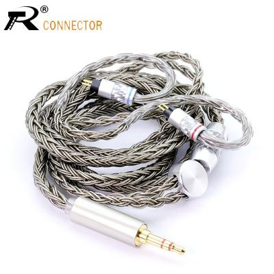 China Enthusiasts Jack Cable 1.2M 16 Core 3.5mm Cable Silver Plated Balanced Cable with MMCX/2pin Connector for LZ A5 HQ5 HQ6 ZS10 AS10 SE846 for sale