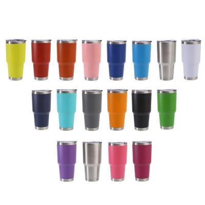 China New Sustainable 20 oz Tumbler 30oz Stainless Steel Beer Tumbler With Straw Double Wall 18/8 Travel Car Mug for sale