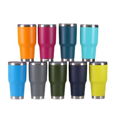 China Durable Vacuum 304 Stainless Steel Double Wall Tumbler 14oz 20oz 30oz Insulated Car Coffee Travel Mug Tumbler Cups for sale