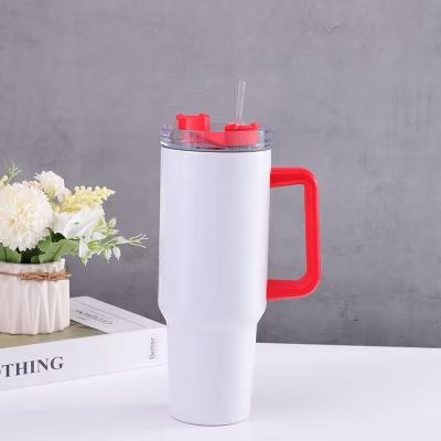 China Country New Style Double Wall Insulated Stainless Steel Mug 40oz Tumbler With Handle Car Mugs for sale