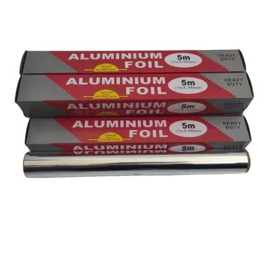 China Easily Cleaned Customize Edible Grade Thicken Aluminum Foil Rolls Silver Tin Foil Wrapping Materials Barbecue Wrapping Baking Paper for sale