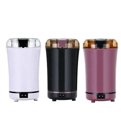 China WITH LID Mini USB Charging LID Electric Powder Miller Hot Selling Universal Coffee Grinders Rotary Shaft Food Grinding Machine for sale