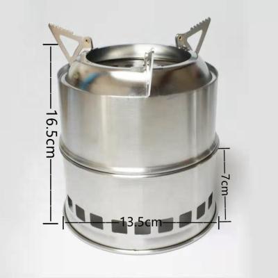 China Portable Portable Folding Outdoor Camping Stainless Steel Barbecue Grill /Alcohol Stove for sale