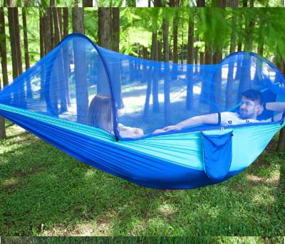 China Convenient To Carry Convenient To Carry Outdoor Polyester Folding Free Standing Hammock With Mesh for sale