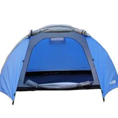 China Diagonal Tie Type Outdoor Portable Travel Beach Family Tent Waterproof Camping Tent for sale