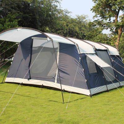 China Diagonal Tying Type Wholesale Many 6 Person Good Quality Waterproof Outdoor Camping Tents for sale